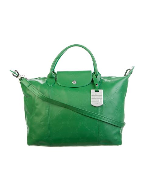 longchamp green shoulder bag.